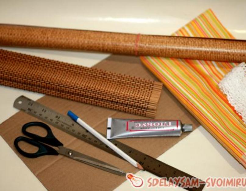 Шкатулка из салфетки бамбук. Мастер-класс поделка изделие моделирование конструирование шкатулки из бамбуковых салфеток клей салфетки сутаж тесьма шнур ткань